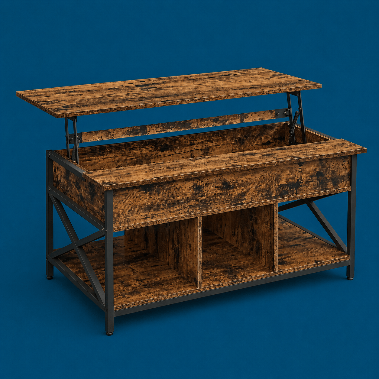 Table basse plateau relevable Loft design industriel - CoffTable